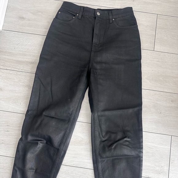 Toteme Denim - Toteme Black Waxed Jeans